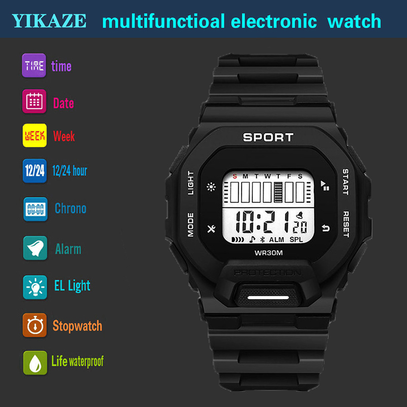 YIKAZE ผู้ชายกีฬานาฬิกากันน้ํา - Outdoor Sports Adventure บทวิจารณ์และราคา