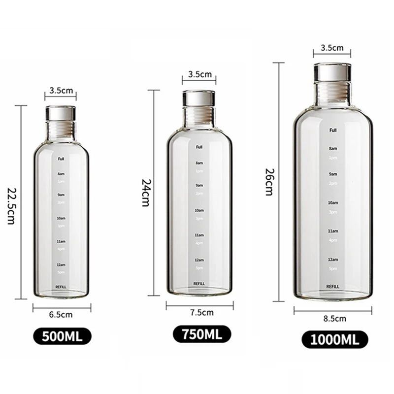 ขวดน้ำสปอร์ต ABUN ทำจากแก้วบอโ - Outdoor Sport Glass Water Bottle บทวิจารณ์และราคา