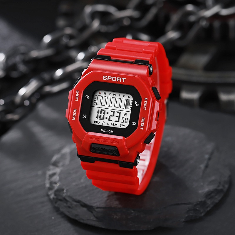 ผู้ชายกีฬานาฬิกากันน้ํา LED นา - Outdoor Sports Adventure บทวิจารณ์และราคา