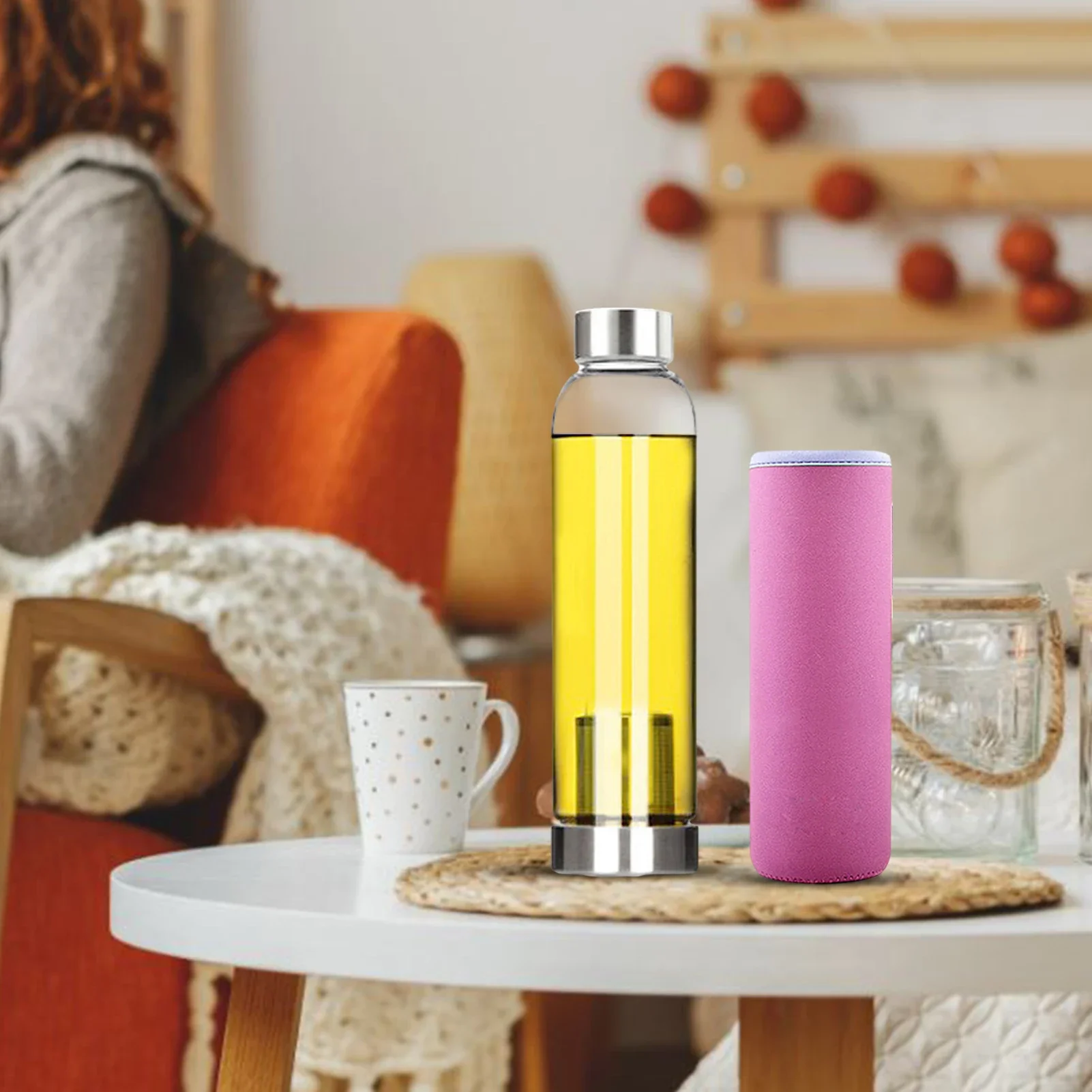 ขวดน้ำกีฬาแก้วใส ที่กรองชา แก้ - Outdoor Sport Glass Water Bottle บทวิจารณ์และราคา